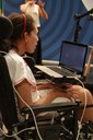 Seminário sobre tecnologia assistiva apresentou protótipo de cadeira que se move com comando dos olhos